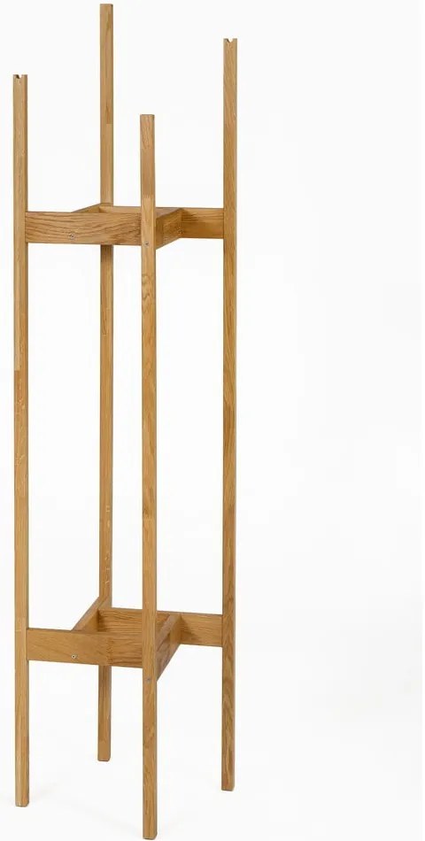 Wieszak stojący z litego drewna dębowego Woodman Hilbert