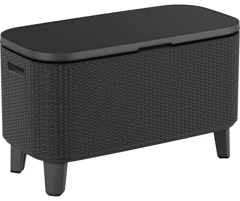 Plastikowy stolik ogrodowy z pojemnikiem na lód 83.5x40 cm Bevy – Keter