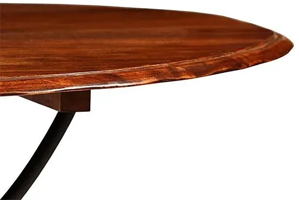 Duży okrągły stół industrialny palisander B9-R87