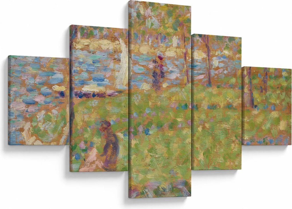 Obraz - Georges Seurat, Study for "La Grande Jatte", reprodukcje (125x70 cm)