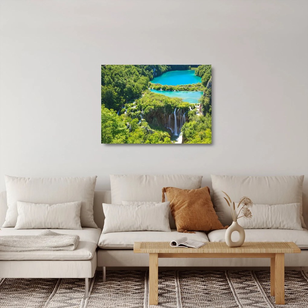 Obraz na szkle - Wodospady (70x50 cm)