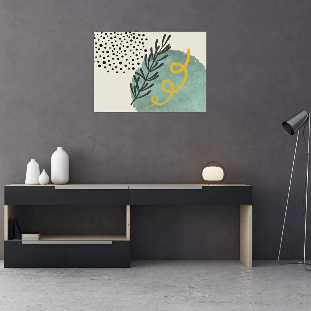 Obraz na szkle - Arkusze abstrakcyjne N⁰1 (70x50 cm)