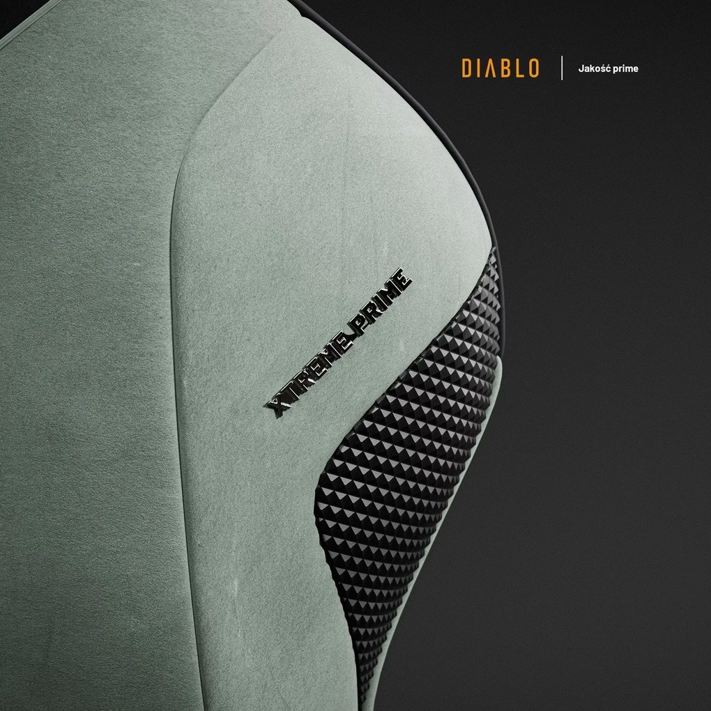 Fotel gamingowy materiałowy Diablo X-One Prime Normal Size, Ghotic Green