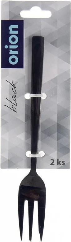 Czarne widelczyki deserowe ze stali nierdzewnej zestaw 2 szt. Black – Orion
