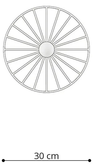 Czarna lampa sufitowa ø 30 cm Soho – Sollux