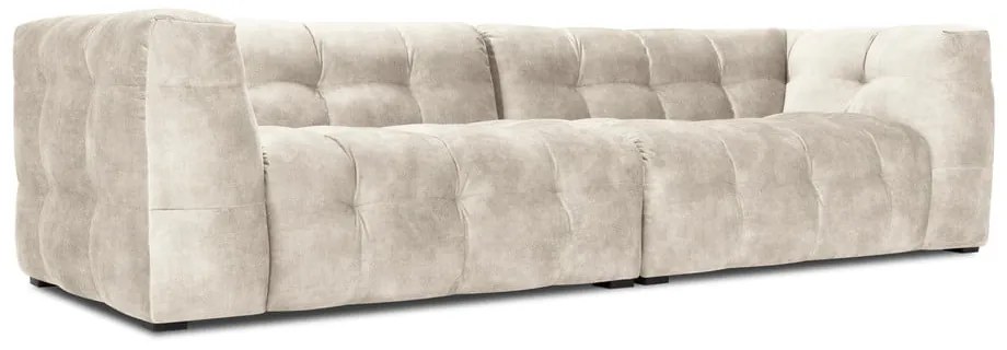 Beżowa aksamitna sofa Windsor &amp; Co Sofas Vesta, 280 cm