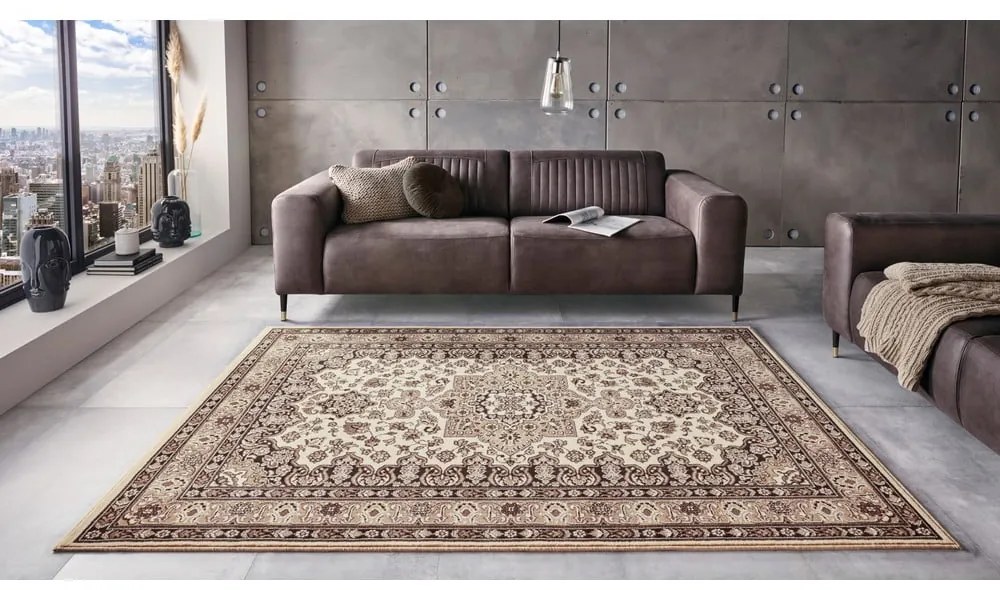 Beżowy dywan Nouristan Parun Tabriz, 200x290 cm