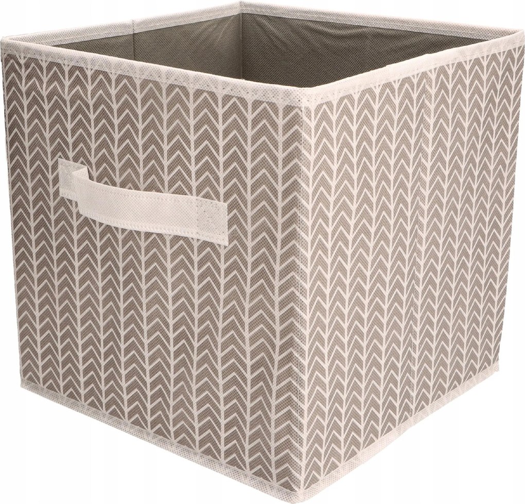 Organizer tekstylny Jodełka pudełko 31x31x31cm do szafy sypialni domu biura