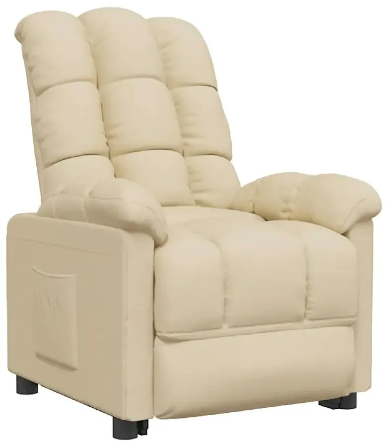 Kremowy rozkładany fotel C2-A70