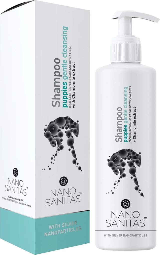 Szampon dla szczeniąt i zwierząt z wrażliwą skórą NanoSanitas 250ml