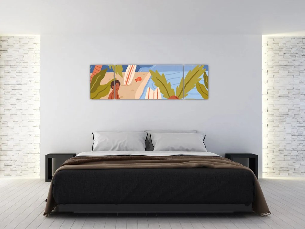 Obraz - Ciesz się życiem (170x50 cm)