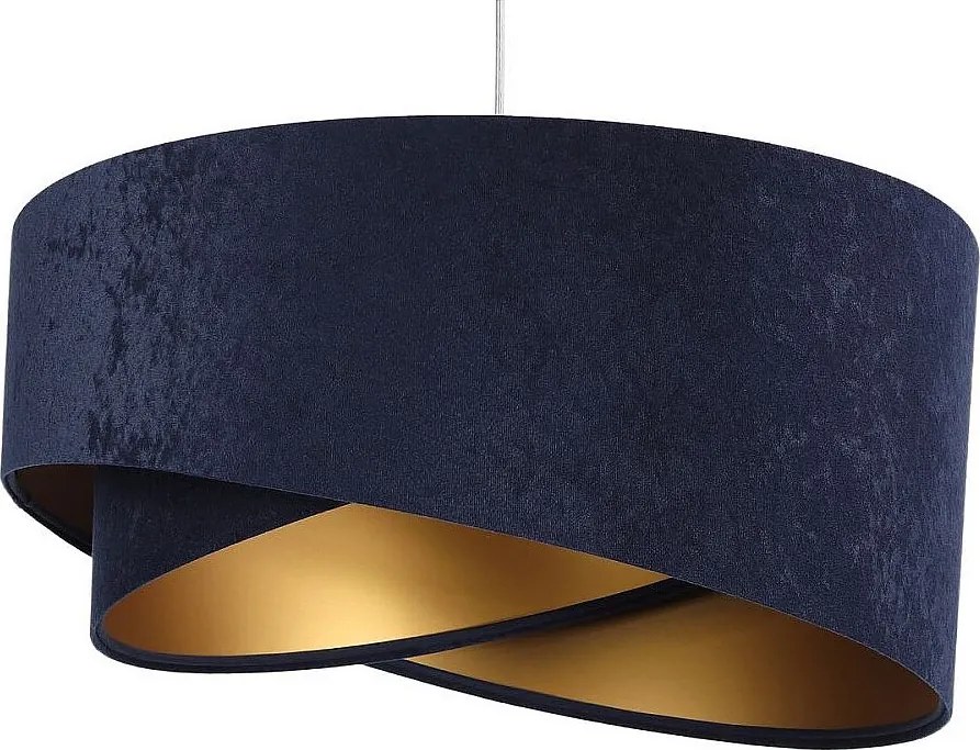 Lampa wisząca GEMSTONE granatowa/złota