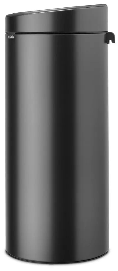 Ciemnoszary stalowy kosz na śmieci otwierany na dotyk 30 l Touch Bin – Brabantia