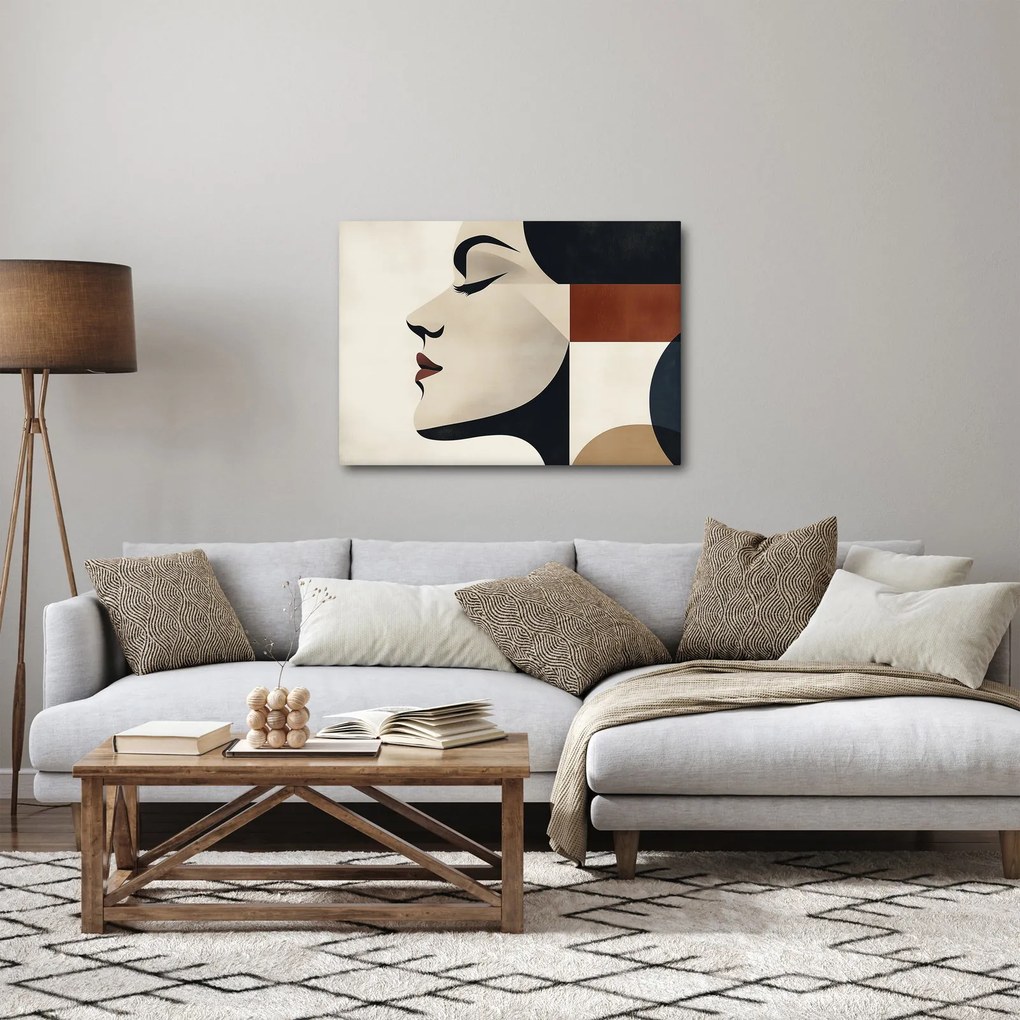 Obraz - Kobieta z profilu (70x50 cm)