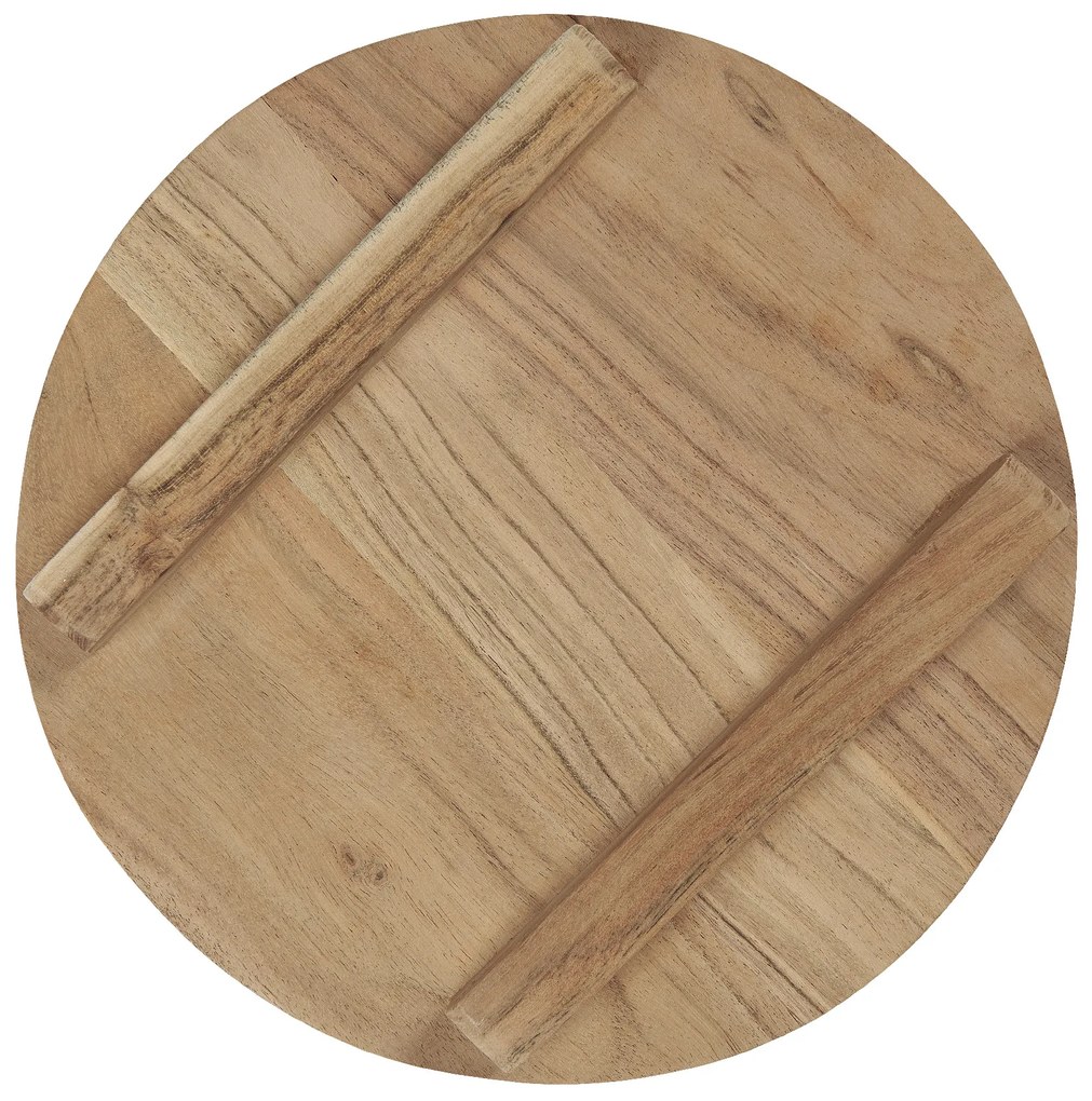 Okrągła drewniana deska ACACIA WOOD na nóżkach 30 cm