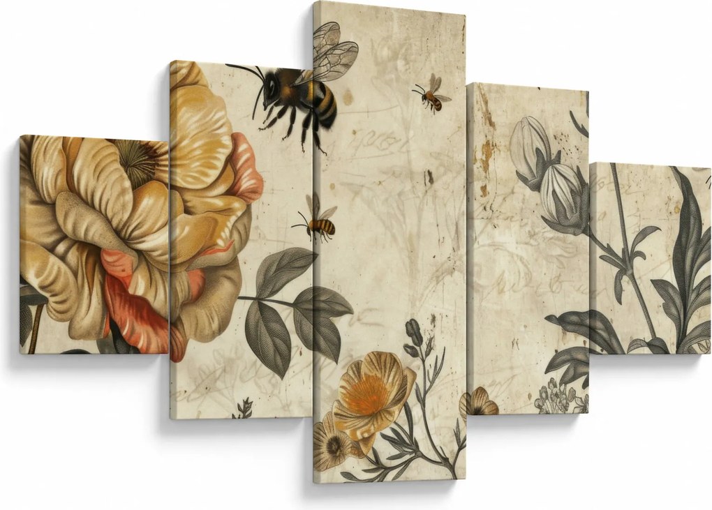 Obraz - Bee Meadow (125x70 cm)