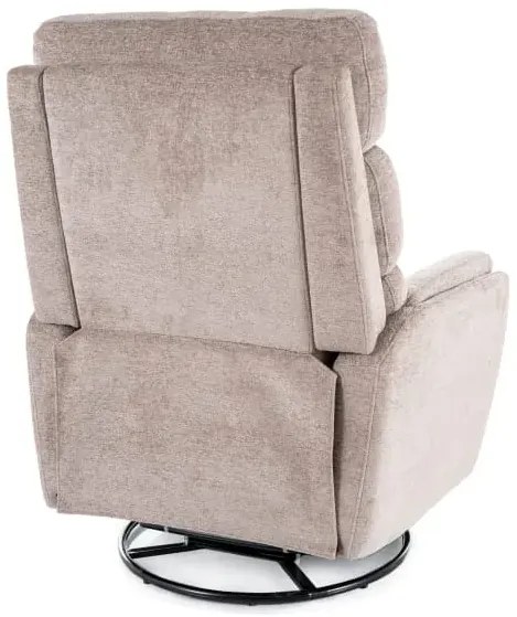 Fotel rozkładany ARGOS obrotowy ciemny beż SIGNAL