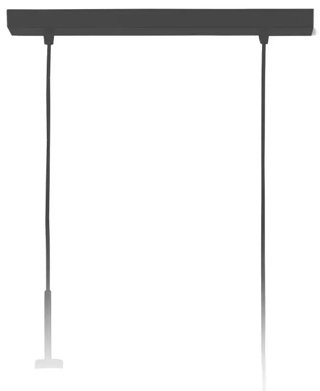 Lampa wisząca nad stół na czarnym stelażu K2-M09