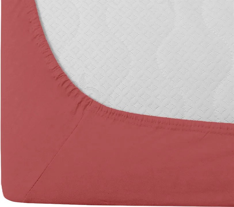 PrzytulneMieszkanie.pl Prześcieradło jersey ciemnoróżowe 90 x 200 cm