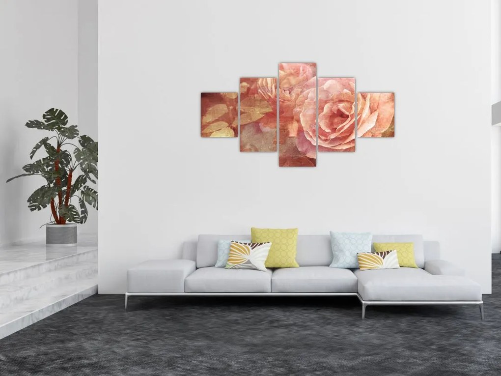 Obraz róż (125x70 cm)