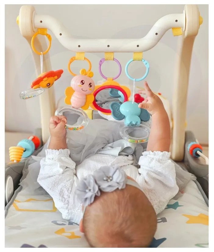 Woopie baby mata z pałąkiem pchacz 2w1 pianinko