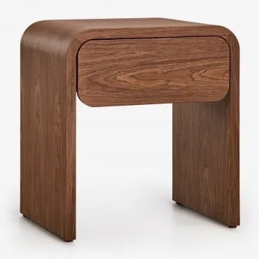 Szafka Nocna 45x40 Cm Z Mdf Rosbel Wenge - Sklum