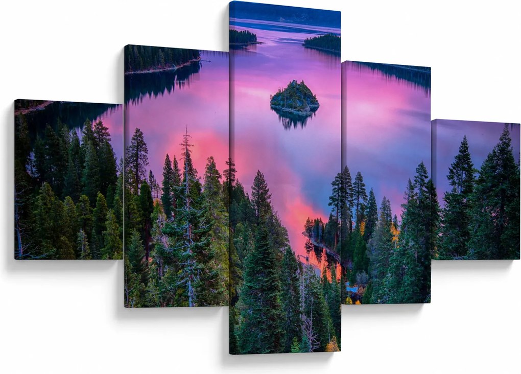 Obraz - Jezioro Tahoe, Sierra Nevada, Kalifornia, USA (125x70 cm)