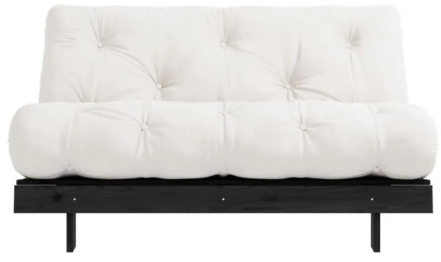 Kremowa rozkładana sofa 140 cm Roots Black Night – Karup Design