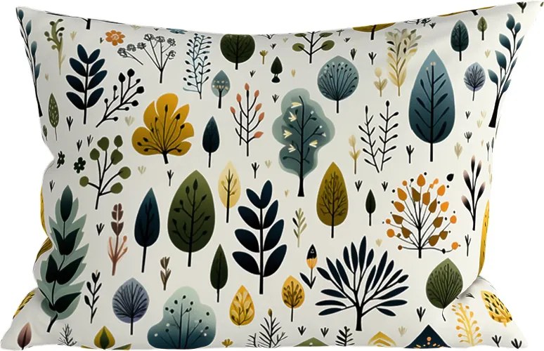 Polibawełniana poszewka na poduszkę TREEVELLA POLY 50x70 cm, zielona