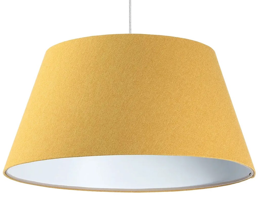 Żółto-biała lampa wisząca dzwon - 3X S410 N5-C88
