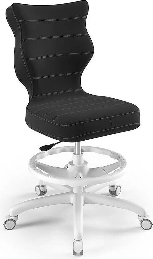 Ergonomiczne krzesło do biurka Petit White rozmiar 6 (159-188 cm) z podnóżkiem