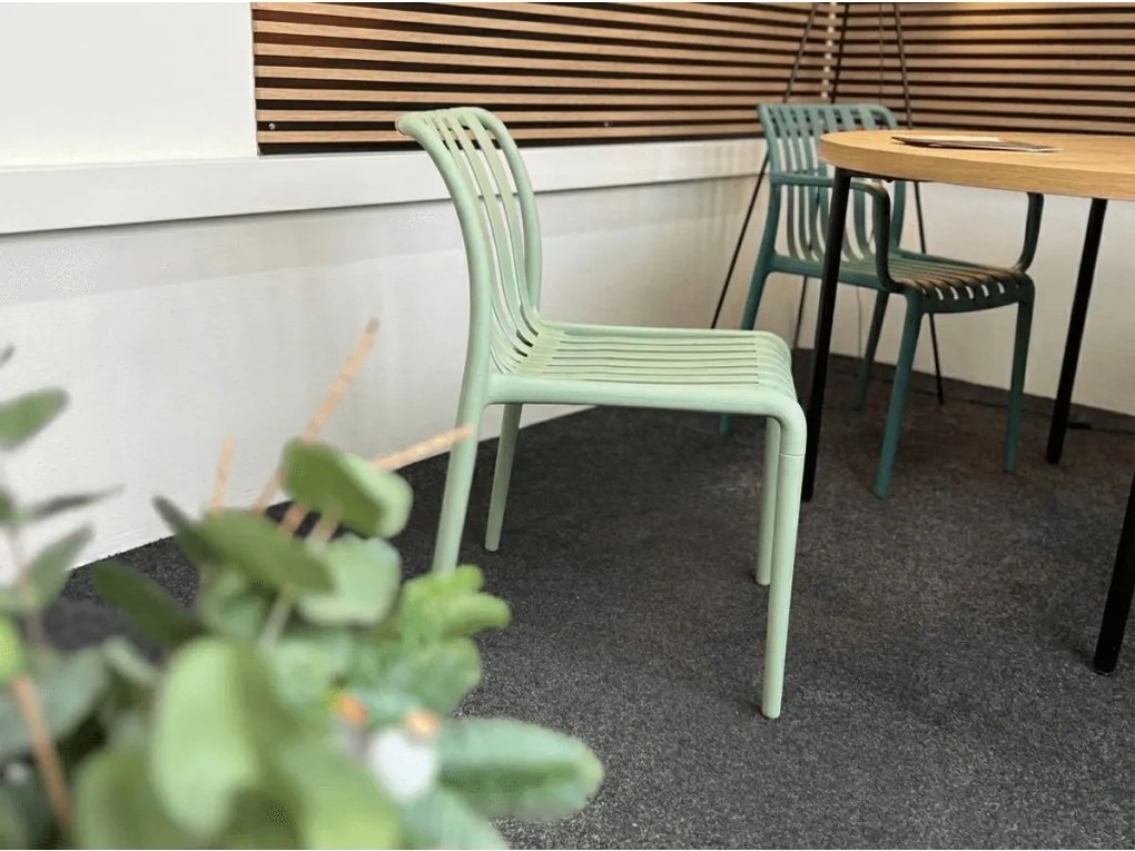 Plastikowe krzesło TREGO, antracytowe