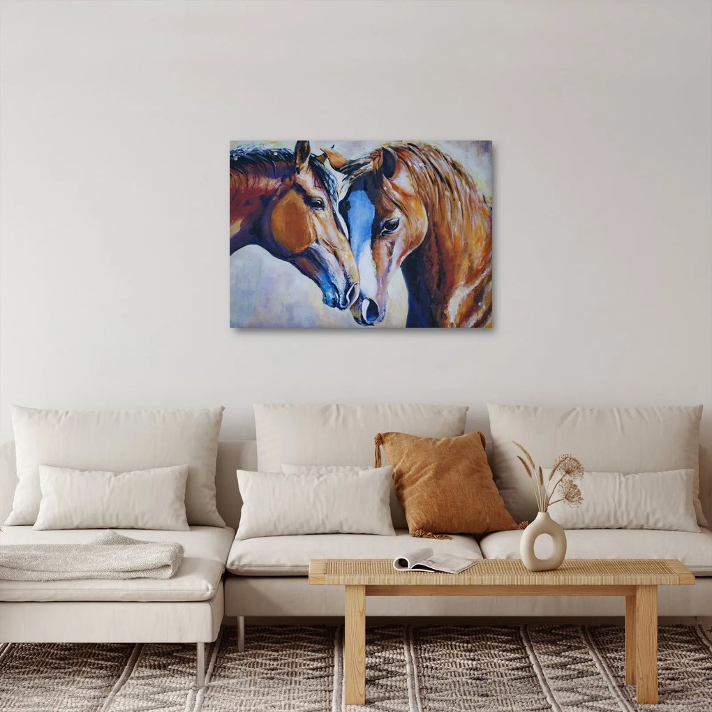 Obraz - Zakochane konie (70x50 cm)