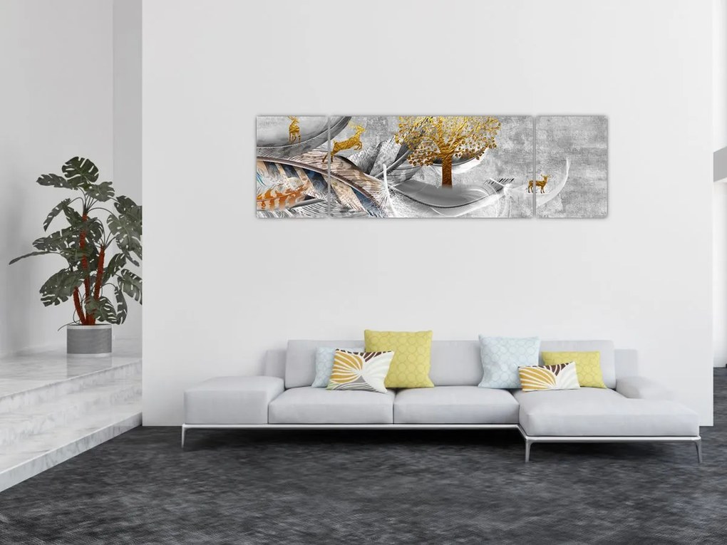 Obraz - Kolaż (170x50 cm)