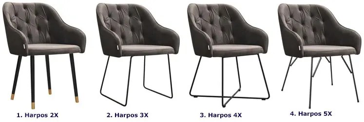 Szary tapicerowany fotel Bukanis 2X - 43 kolory