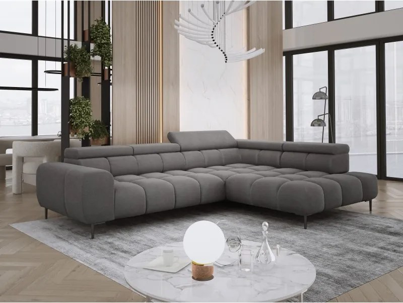 Narożnik PLAZA L wolnostojący Prawostronny w tkaninie Promocyjnej APHRODITE 22 WERSAL