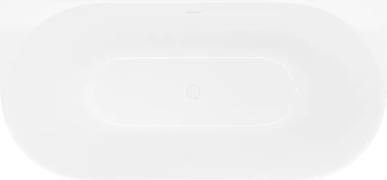 Mexen Oval Slim wanna wolnostojąca przyścienna 170 x 80 cm, biała, przelew biały - 52661708000-20