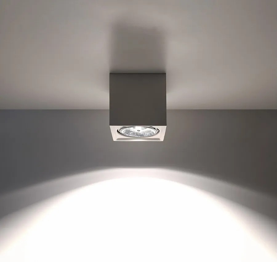 Plafony nowoczesny Flaix, ceramika - 1 źródło światła 3000K - L.14 x H.14 cm - biały