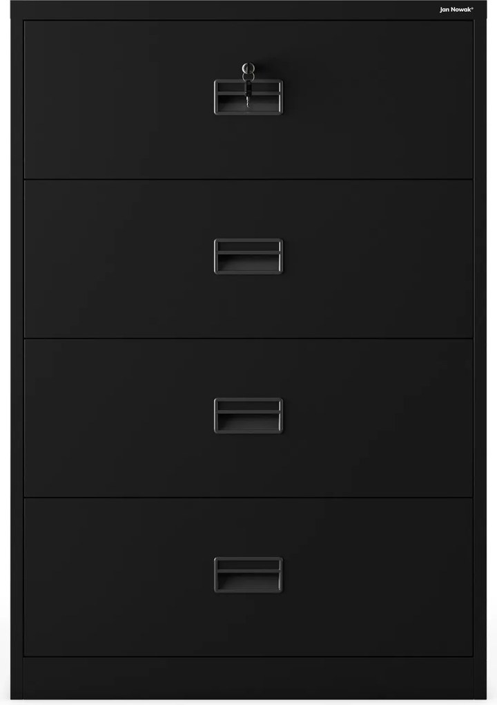 Szafa kartotekowa metalowa czarna: SARA XL V4, 900 x 1320 x 600 mm