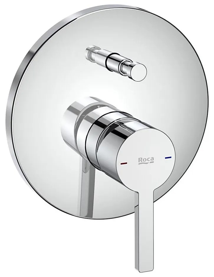 Roca A5A0B96C00 - Bateria prysznicowa do montażu podtynkowego NAIA, błyszczący chrom