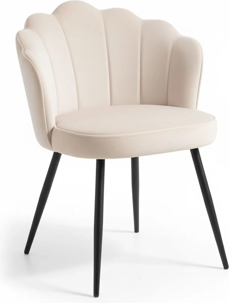 Krzeso Blume Aksamitne Czarne Nogi