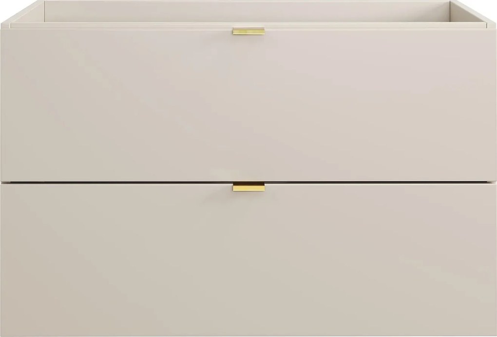 Podwieszana szafka pod umywalkę - Kolor beżowy - 80 cm - LAVENA