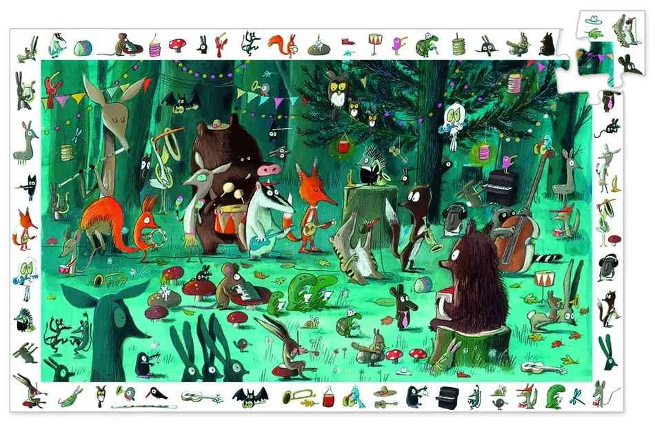 Dziecięce puzzle Djeco Observation Leśna Orkiestra