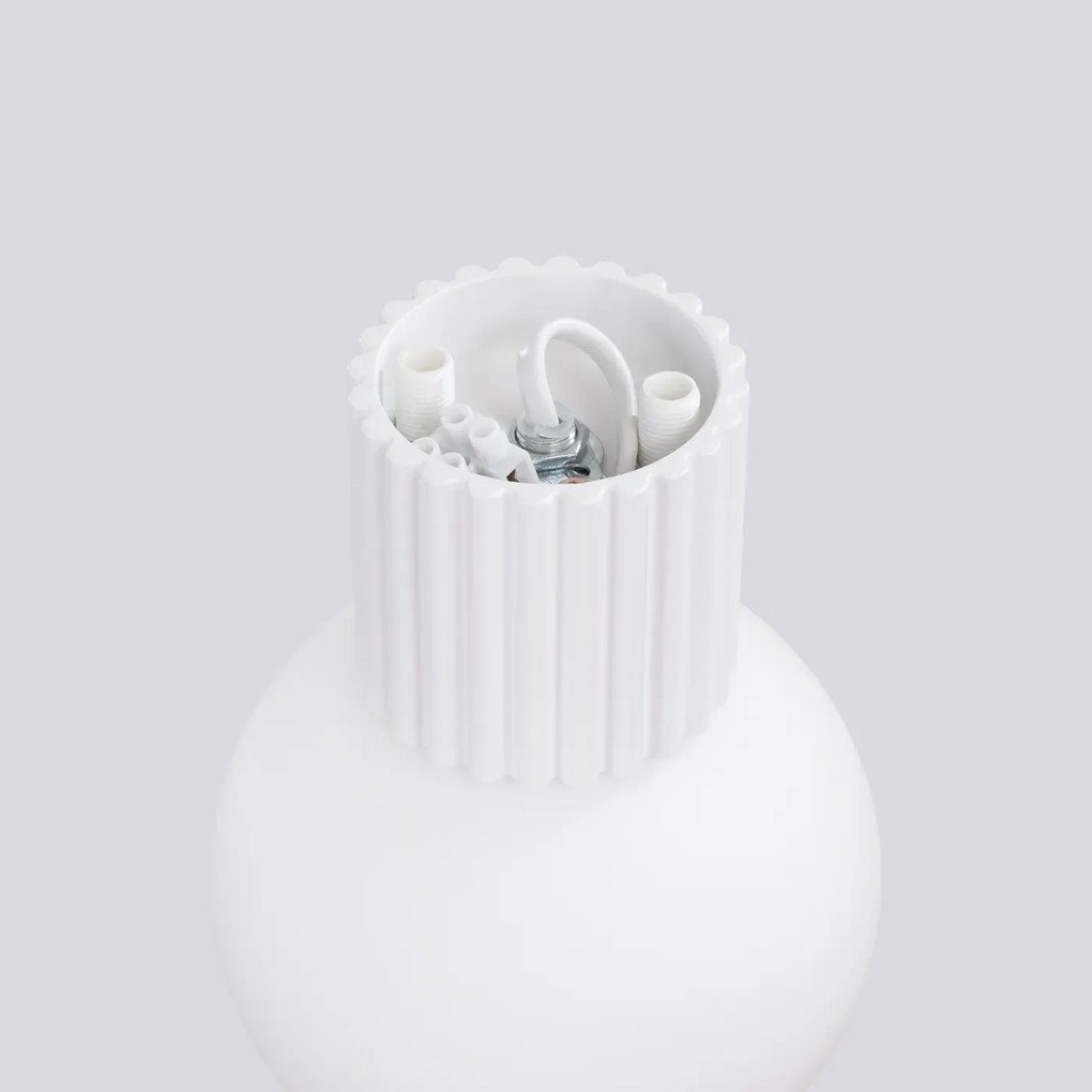 Kinkiet HALO biały IP44 ryflowany SOLLUX  LIGHTING