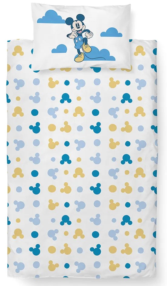 Pościel dziecięca do łóżeczka Mickey Mouse JsiNejlepší, 100 x 135 cm, 40 x 60 cm