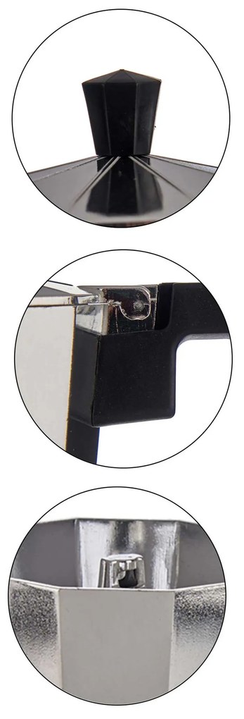 Kawiarka aluminiowa ARCO na 3 espresso, 150 ml