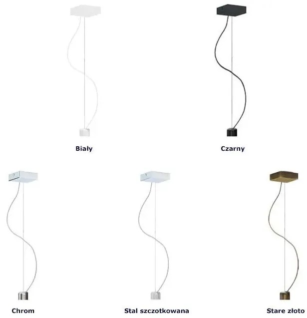 Kwadratowa lampa wisząca ze złotym stelażem - EX363-Sangriv Bolivia 19X