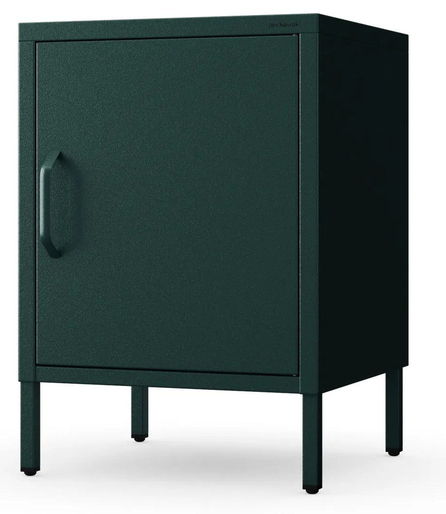 Szafka nocna metalowa butelkowa zieleń Modern MIA, 424 x 595 x 400 mm