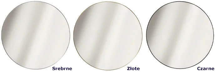 Okrągłe Lustro Srebrne W1-L11