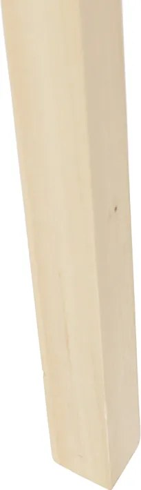 Lampa podłogowa trójnóg drewno klosz szary 50cm - Puros